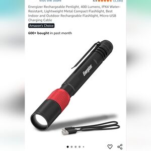 Energizer Black and Red Flashlight